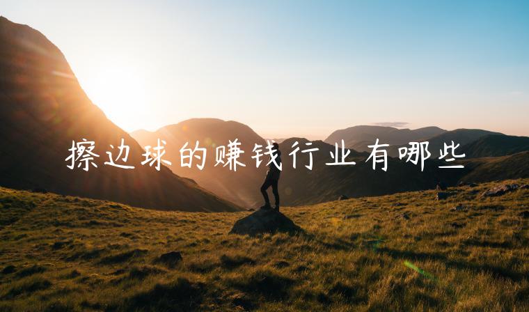 擦邊球的賺錢行業(yè)有哪些